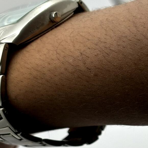 Silver & Blue Classique Men's Watch - Picture 3 of 3